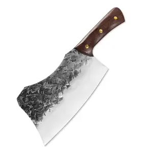 XITUO yüksek karbonlu çelik şef bıçağı profesyonel mutfak bıçağı çin kasap dövme Chef araçlar dilimleme bıçağı Wenge ahşap