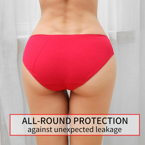 Bragas Menstruales Talla Grande, Bragas Menstruales de Algodón para Mujer, Bragas Menstruales a Prueba de Fugas, Cintura Baja - Product Image 4