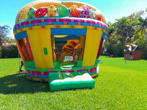 <span class=keywords><strong>Castillo</strong></span> Inflable con Forma de Canasta de Conejito de Pascua, Jumper de Huevos de Pascua Inflable para Niños - Product Image 1