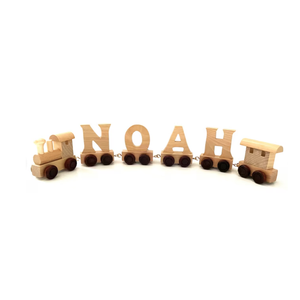 Lettres <span class=keywords><strong>en</strong></span> <span class=keywords><strong>bois</strong></span> Train chariots pour bébé baptême nom cadeau <span class=keywords><strong>Puzzle</strong></span> <span class=keywords><strong>en</strong></span> <span class=keywords><strong>bois</strong></span> Train cadeaux parfaits pour les enfants - Product Image 3