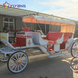 Carruaje Turístico Romántico Retro Clásico de Doble Techo para Recorridos de Boda o <span class=keywords><strong>Excursiones</strong></span> <span class=keywords><strong>a</strong></span> Parques - Product Image 5