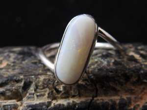 Australian <b>Opal</b> Gemstone <b>Ring</b>-<b>Silver</b> Classic Bezel Setting Multi Fire <b>Opal</b> Wedding Anniversary Gift Party <b>Ring</b>-6US Size Handmade - Product Image 5