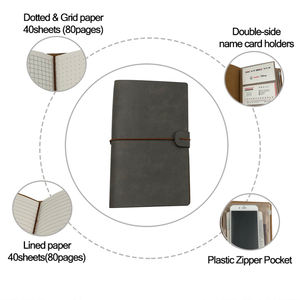 Vente directe d'usine Journal vintage pour voyageurs, couverture en cuir PU, journal, carnets, journal de voyage d'affaires personnalisé - Product Image 6