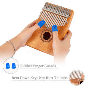 Suministro de fábrica Kalimba 17 <span class=keywords><strong>teclas</strong></span> pulgar Piano Gecko Kalimba Musical a la venta - Product Image 3
