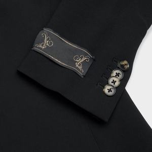 Blazer cómodo personalizable para mujer con botón de crepé Patrón sólido Tejido Método de tejido Blazer transpirable - Product Image 5