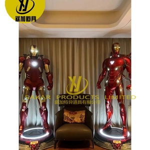 Vente chaude grandeur nature Iron Man Spider-Man & <span class=keywords><strong>Hulk</strong></span> Statues en résine <span class=keywords><strong>Marvel</strong></span> films décoration de rue commerciale modèle modèle - Product Image 4