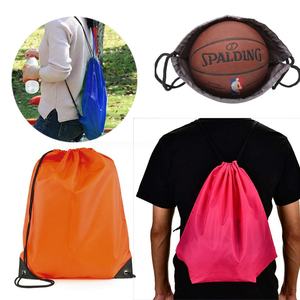 Waterproof Customized logo Small Nylon Small <b>Drawstring</b> Polyester Bag <b>Backpack</b> for Gym Sport Events - Product Image 3