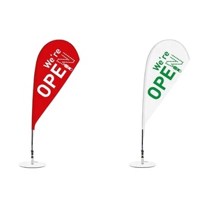 Bandera Lágrima Personalizada Impresa de Fibra de Vidrio para Publicidad, Exhibiciones, Celebraciones, Inauguraciones, Lavaderos de Autos y Tiendas - Product Image 2