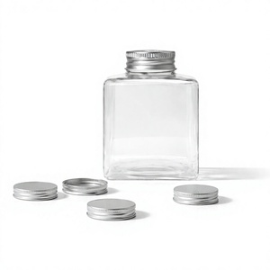 V500-33 Square PET <b>Jar</b> 500ml Food-Grade <b>Plastic</b> <b>Jar</b> for Juices Sauces Beverages - Product Image 2