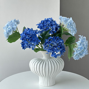 Arreglo Floral de Hortensias Haiyi, Rosas y Blancas, de Seda, Larga Duración, Decoración para el Hogar, Accesorios para Bodas - Product Image 2
