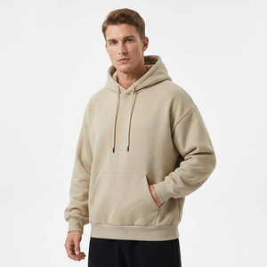 Sweat-shirts pour hommes de haute qualité, coupe ample, logo personnalisé, sweat-shirt lourd en coton 100% sans motif, fabricant - Product Image 1