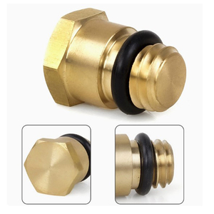 Tapón de Drenaje Separador de Agua y Combustible de Latón, Machinado por CNC, Hexagonal, con Sello de Junta Tórica, Compatible con Motor Diésel Ford 6.0L 2003-2007 - Product Image 4