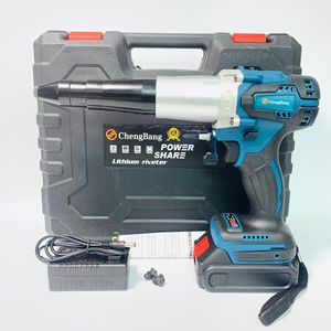 Pistolet à rivets portable rechargeable au lithium 20V, riveteuse automatique en acier inoxydable, pistolet à rivets sans fil C06 - Product Image 1