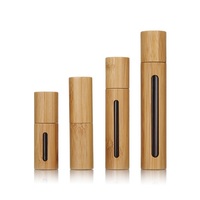 Luxe 5ml 10ml 10ml 30ml 50ml rouleau de parfum déodorant Atar fantaisie rouleau bouteille en verre avec couvercle en bambou couvercle en bois