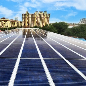 แผงโซลาร์เซลล์ BIPV สำหรับหลังคา แผงโซลาร์เซลล์แบบโปร่งใสสำหรับโรงเรือน โมดูล PV - Product Image 1