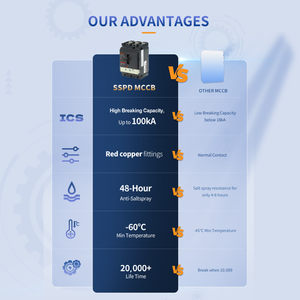 <span class=keywords><strong>Disjoncteur</strong></span> programmable à boîtier moulé 250A 3P CNSX-<span class=keywords><strong>250</strong></span> 3P <span class=keywords><strong>NSX</strong></span> MCCB 36kA de marque SSDP certifié CE - Product Image 3