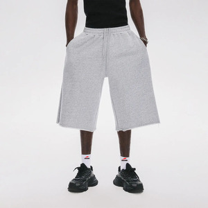 Custom 100% Cotton Baggy Blank Sweat <strong>Shorts</strong> Double Waistaband <strong>Men</strong> Heavy Weight <strong>Fleece</strong> Joggers <strong>Shorts</strong> Plus Size <strong>Men's</strong> <strong>Shorts</strong> - Product Image 4