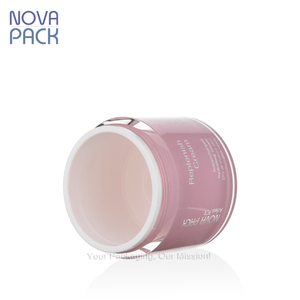 15ml 30ml <span class=keywords><strong>50ml</strong></span> 100ml màu hồng nhựa Acrylic không có không khí bơm Jar bạc cổ áo không có không khí Kem Jar sang trọng mỹ phẩm container - Product Image 6