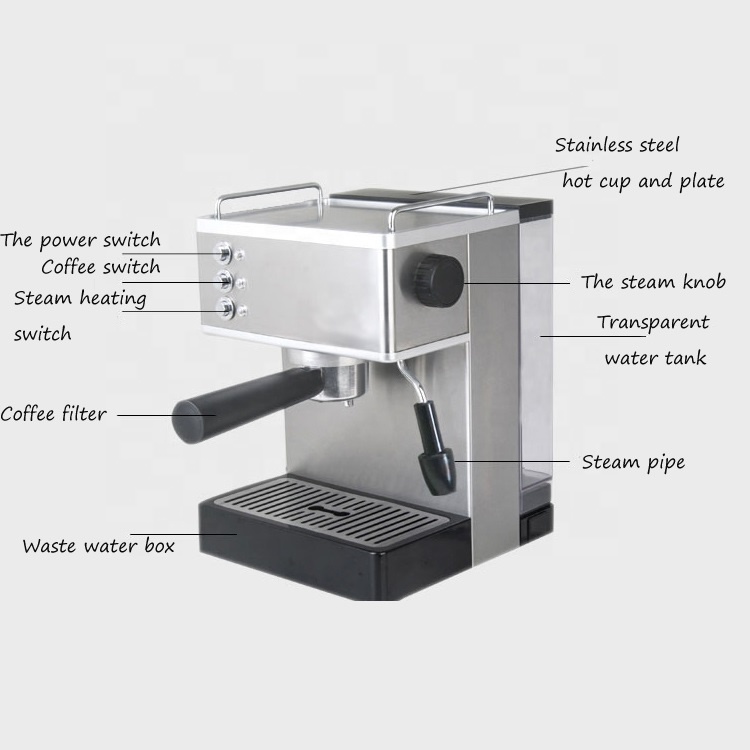 Amazon | Aeomjk Espresso Maker 自動なミルク泡立て器付きの