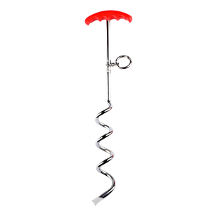 Kit de Correa y Poste de Acero para Perros, Resistente a Mordeduras, Correa de Cable de Acero Antitirones con Ganchos Dobles Resistentes, Set de Entrenamiento para Pasear Perros - Product Image 4