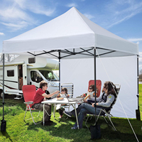 Tente d'auvent en PVC 3X3 personnalisée rose bleu noir chapiteaux de fête pliants étanches pop-up chapiteau pour événements intérieurs et extérieurs logo