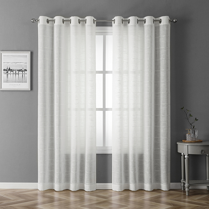100 Polyester Voile Curtain Sheer Window