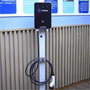 CE 인증 공장 지원 디자인 로고 패키지 7kw 신에너지 자동차 전기 충전 파일 ac ev 충전기 스테이션