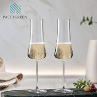 Verre à vin mousseux élégant et raffiné à pied haut pour bar à domicile, dîners élégants, événements festifs, service de champagne