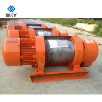 Cabrestante Eléctrico de Alta Resistencia, Equipo Industrial para Tracción y Elevación con Cable de Acero para Construcción y Manipulación de Materiales