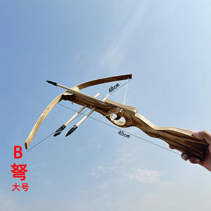 Balestra Giocattolo in Legno Artigianale per Bambini con Punte Morbide per Principianti e Giochi Competitivi all'Aperto - Product Image 6