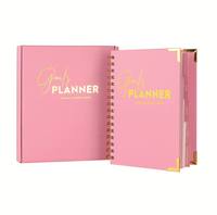 Agenda/Planificateur Myway personnalisé avec logo imprimé 2026 A4 spirale en cuir/PVC/PP, papier 100 g/m², carnet de notes pour objectifs et vie, coffret cadeau