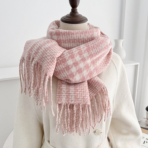 Bufanda a Cuadros con Logotipo Personalizado, Tartán Clásico Británico, Gruesa y Cálida, con Flecos, Unisex, para Invierno, Venta al Por Mayor de Fábrica - Product Image 2