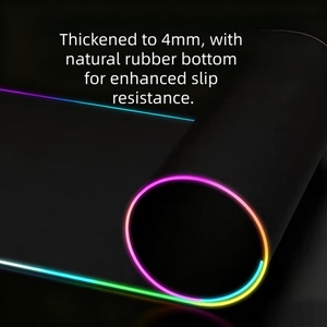 CZFIT fabrique de nouveaux tapis de souris lumineux dégradés haut de gamme, tapis d'ordinateur de bureau épais et légers de luxe - Product Image 3