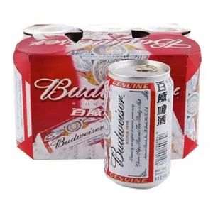Hoge Kwaliteit Verpakking Bier Board Kraftpapier Six Pack Bier Doos Voor Verpakking
