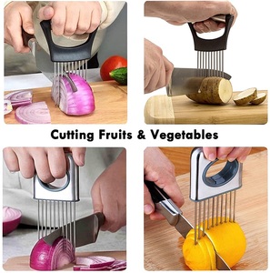 Giá Để Hành Tây Dụng Cụ Thái Lát Dụng Cụ Thái Rau Củ Dụng Cụ Thái Thịt Cà Chua Dụng Cụ Thái Rau Quả Và Trái Cây Bằng Thép Không Gỉ 3-5 Ngày 10 - Product Image 6