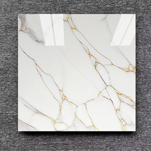 Carreaux <span class=keywords><strong>de</strong></span> sol en porcelaine <span class=keywords><strong>de</strong></span> haute qualité 60x60 1200x1200, marbre blanc neige avec veines dorées pour projets haut <span class=keywords><strong>de</strong></span> gamme - Product Image 4