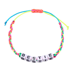 Pulsera <span class=keywords><strong>de</strong></span> Cuentas <span class=keywords><strong>de</strong></span> Arcoíris con Nombre Personalizado NYY, Pulsera <span class=keywords><strong>de</strong></span> <span class=keywords><strong>Amistad</strong></span> <span class=keywords><strong>El</strong></span>ástica Hecha a Mano con Letras, Joyería Personalizada DIY, Regalo para Mujeres <span class=keywords><strong>y</strong></span> Niños - Product Image 6