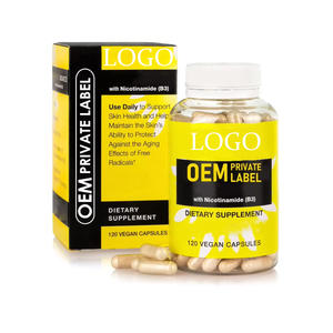 Kapsul Pemutih Kulit Grosir Nikotinamida B3 Kolagen 500mg Kaya Antioksidan Vitamin B3 Niacin Vegan Tidak untuk Bayi Baru Lahir - Product Image 1