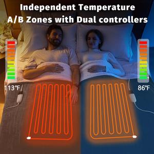 Manta Eléctrica de Franela de Doble Cara de 180*130cm, Personalizada, 220V, con Protección Contra Sobrecalentamiento - Product Image 2