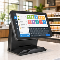Kapasitif Dokunmatik Ekranlı POS Terminali 15.6" Hepsi Bir Arada Yazarkasa Tek Ekranlı Intel I3 8GB 128GB SSD Windows Wi-Fi 6 Siyah
