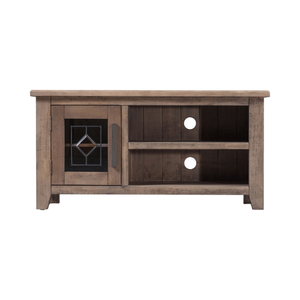 Meuble TV moderne fait à la main en bois massif à 1 porte à prix compétitif en chêne/pin/acacia pour la maison, hôtel, salon, meubles fabriqués - Product Image 1