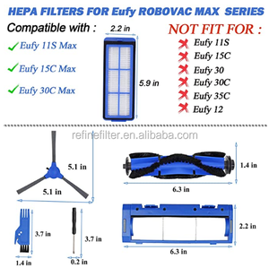 قطع غيار eufy RoboVac 11S 30 30C 15C مجموعة تفريغ روبوت - Product Image 2
