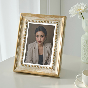 <span class=keywords><strong>Magnifique</strong></span> cadre <span class=keywords><strong>photo</strong></span> rectangulaire en bois MDF durable, style européen, écologique, taille et couleur personnalisables, à poser ou à accrocher, décoratif - Product Image 2
