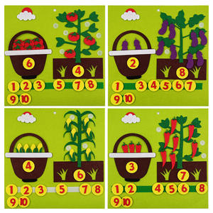 2025 Kid Montessori <b>Toys</b> Felt Finger Numbers <b>Math</b> - Product Image 6