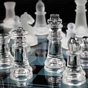 Échecs <span class=keywords><strong>en</strong></span> <span class=keywords><strong>verre</strong></span> <span class=keywords><strong>en</strong></span> gros 20/25/35cm Échiquier <span class=keywords><strong>en</strong></span> <span class=keywords><strong>verre</strong></span> transparent givré <span class=keywords><strong>Jeu</strong></span> <span class=keywords><strong>d</strong></span>'échecs Jeux de société - Product Image 2
