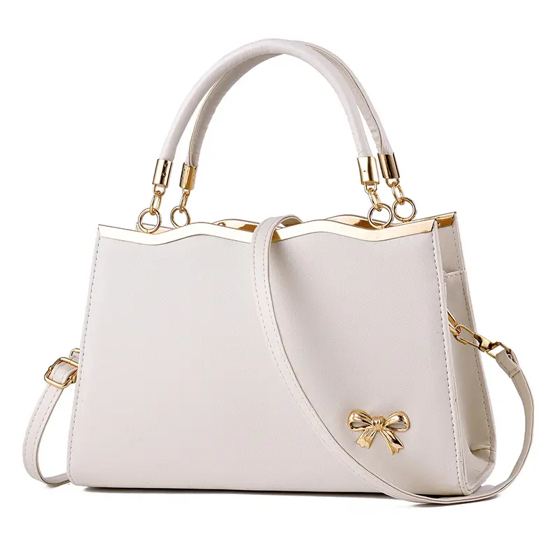 Custom White Unique Latest Leather Handbags For Women