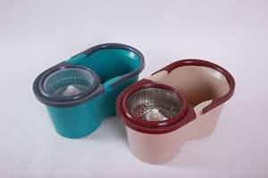 Droog Nat Reinigingstool Met 360 ° Roterende Dweil Emmer Roestvrijstalen Bloemensnijder Set Aparte Vuil Schoon Water Voor Reiniging - Product Image 2