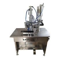 Usine trois en un semi-automatique/automatique Type aérosol peut remplir Machine de cachetage