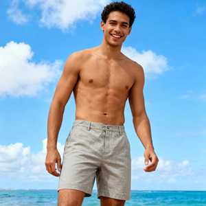 <span class=keywords><strong>Shorts</strong></span> de Playa y <span class=keywords><strong>Surf</strong></span> Reciclados, por Encima de la Rodilla, con Protección Solar UPF 50+, Diseño <span class=keywords><strong>Animal</strong></span> Sublimado, Personalizables - Product Image 2