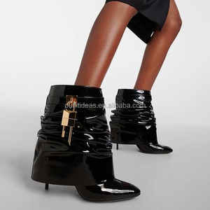 Bottines à enfiler de luxe pour femme, à talons compensés en raphia, coupe large, avec fermoir en cuir et métal argenté, style 'Natural Lock' pour fille - Product Image 6